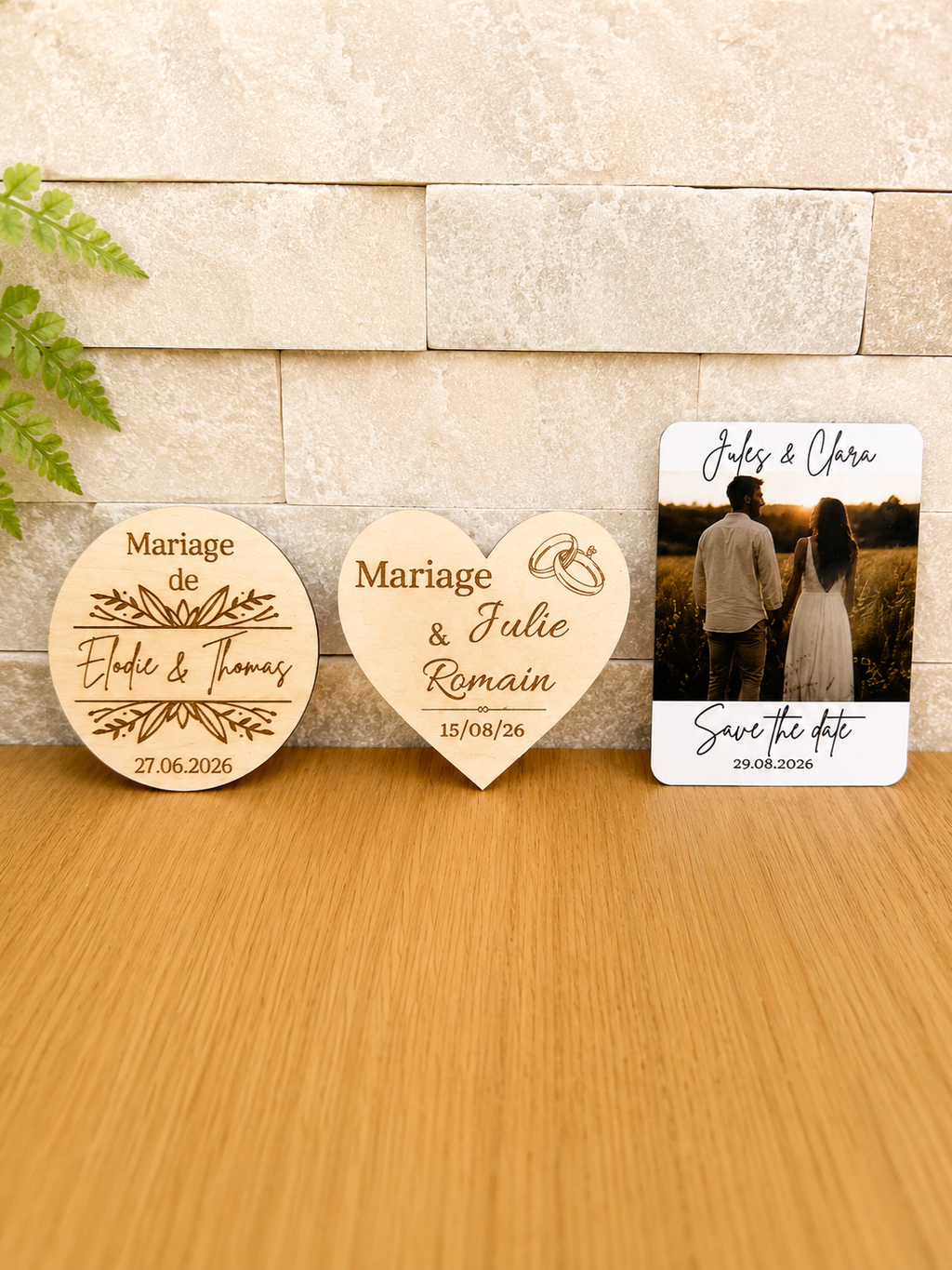 Magnet personnalisé en bois ou photo