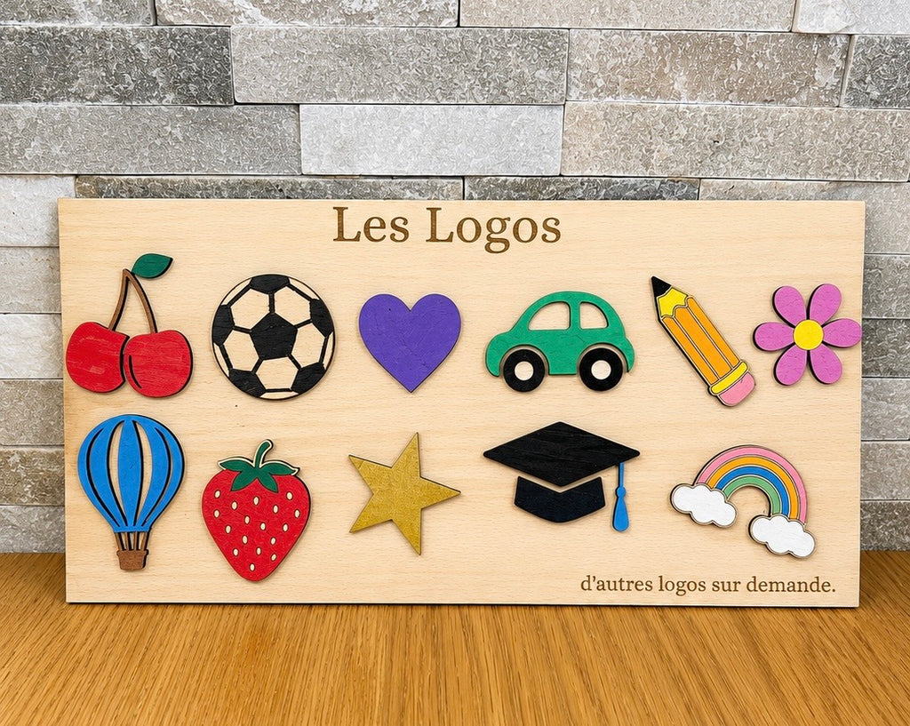 Pancarte de rentrée scolaire personnalisée en bois - Prénom interchangeable