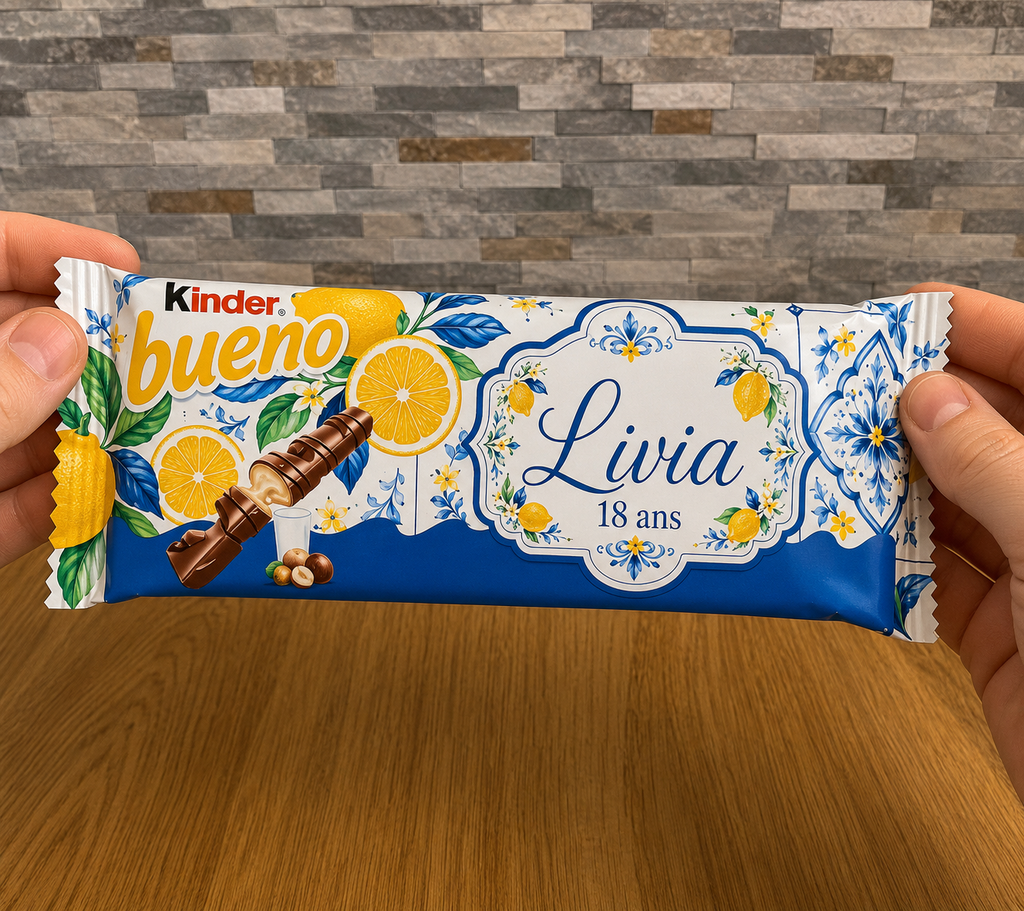 Kinder Buenos personnalisé - thème au choix