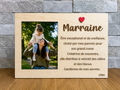 Cadre photo personnalisé en bois + photo